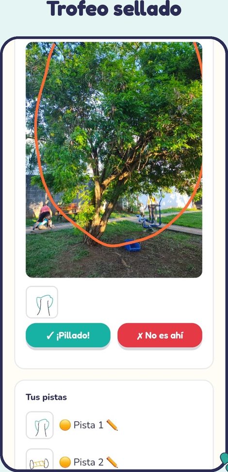 Una pista encontrada y sellada con la huella de Cuki
